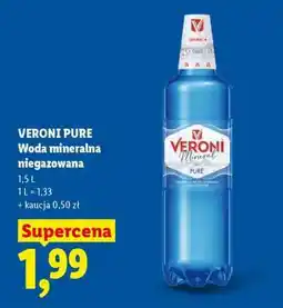 Lidl VERONI PURE Woda mineralna niegazowana oferta