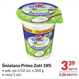 Makro Zott Primo Śmietana 18% oferta