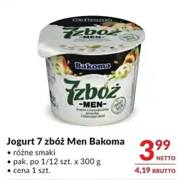 Makro Bakoma Jogurt 7 zbóż Men oferta