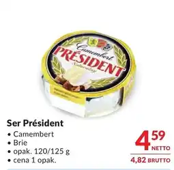 Makro Président Ser Camembert lub Brie oferta