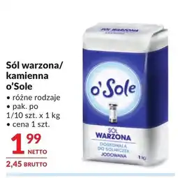 Makro O'Sole Sól warzona/kamienna oferta