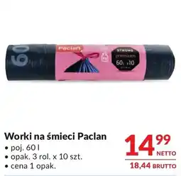 Makro Paclan Worki na śmieci oferta