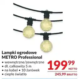 Makro Metro Professional Lampki ogrodowe oferta