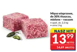 Makro Mięso wieprzowe, do 30% tłuszczu, mielone - vacuum oferta