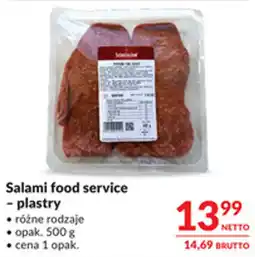 Makro Salami food service - plastry oferta