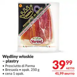Makro Wędliny włoskie - plastry oferta
