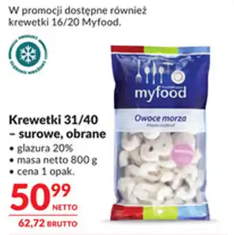 Makro Krewetki 31/40 - surowe, obrane oferta