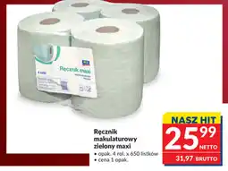 Makro Ręcznik makulaturowy zielony maxi oferta
