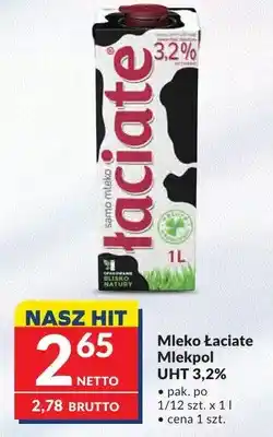 Makro Mleko Łaciate Mlekpol UHT 3,2% oferta
