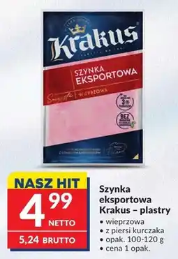Makro Szynka eksportowa Krakus – plastry wieprzowa oferta