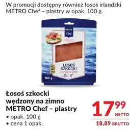 Makro Łosoś szkocki wędzony na zimno Metro Chef – plastry oferta