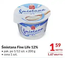 Makro Śmietana Fine Life 12% oferta