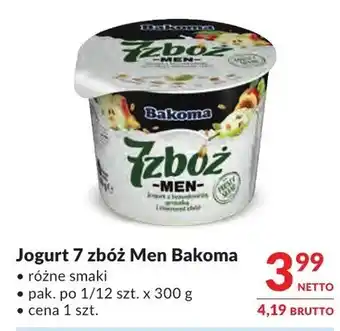 Makro Jogurt 7 zbóż Men Bakoma oferta