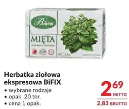 Makro Herbatka ziołowa ekspresowa BiFIX Mięta wybrane rodzaje oferta