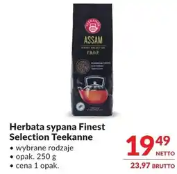 Makro Herbata sypana Finest Selection Teekanne wybrane rodzaje oferta
