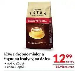 Makro Kawa drobno mielona łagodna tradycyjna Astra oferta