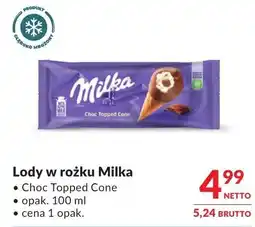 Makro Lody w rożku Milka Choc Topped Cone oferta
