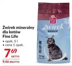 Makro Żwirek mineralny dla kotów Fine Life oferta