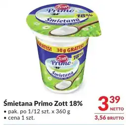 Makro Śmietana Primo Zott 18% oferta