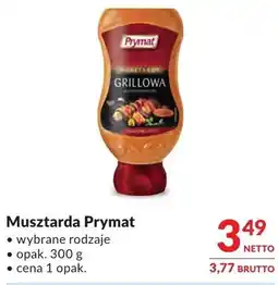 Makro Musztarda Prymat grillowa wybrane rodzaje oferta