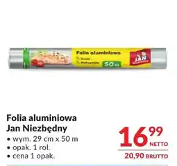 Makro Folia aluminiowa Jan Niezbędny 29cm x 50m oferta