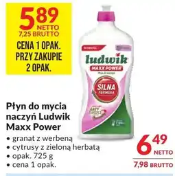 Makro Płyn do mycia naczyń Ludwik Maxx Power granat z werbeną oferta