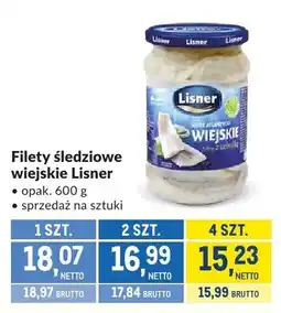 Makro Filety śledziowe wiejskie Lisner oferta