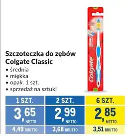 Makro Szczoteczka do zębów Colgate Classic oferta