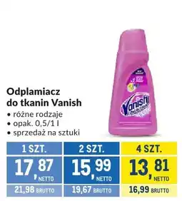 Makro Odplamiacz do tkanin Vanish oferta