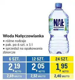 Makro Woda Nałęczowianka różne rodzaje oferta