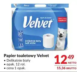 Makro Papier toaletowy Velvet Delikatnie biały oferta
