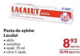 Makro Pasta do zębów Lacalut aktiv oferta