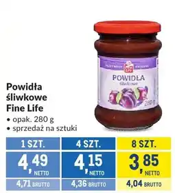 Makro Powidła śliwkowe Fine Life oferta