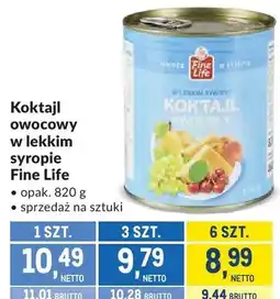 Makro Koktajl owocowy w lekkim syropie Fine Life oferta