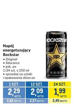 Makro Napój energetyzujący Rockstar Original oferta
