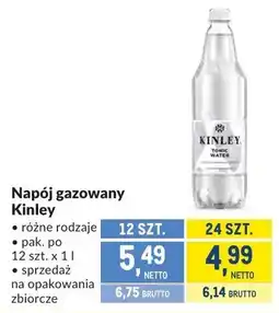 Makro Napój gazowany Kinley różne rodzaje oferta