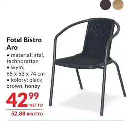 Makro Fotel Bistro Aro 65x53x74cm oferta