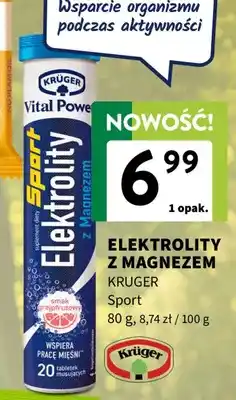 Intermarche Elektrolity z magnezem Kruger Vital Power Sport smak grejpfrutowy oferta