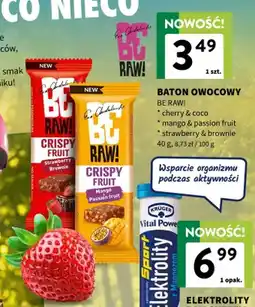 Intermarche Baton owocowy Be Raw! Crispy Fruit mango & passion fruit oferta