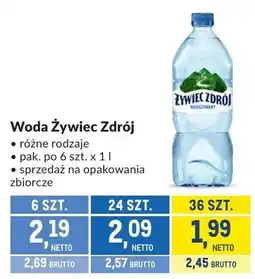Makro Woda Żywiec Zdrój różne rodzaje oferta