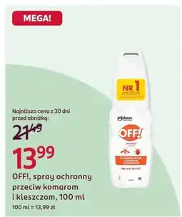 Rossmann Spray ochronny przeciw komarom i kleszczom OFF! oferta