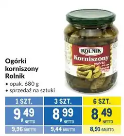Makro Ogórki korniszony Rolnik oferta