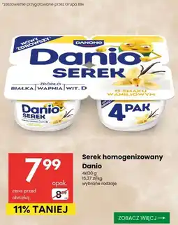 Delikatesy Centrum Serek homogenizowany Danio o smaku waniliowym oferta