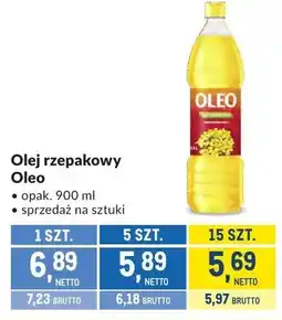 Makro Olej rzepakowy Oleo oferta