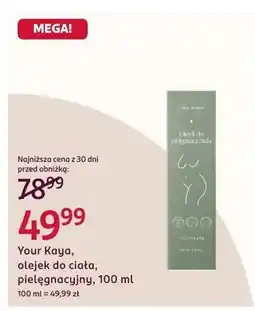 Rossmann Olejek do ciała pielęgnacyjny Your Kaya oferta