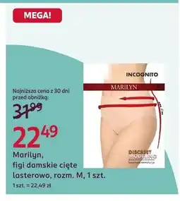 Rossmann Marilyn Incognito figi damskie cięte lasterowo rozmiar M oferta