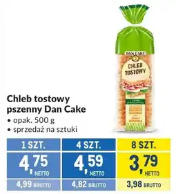 Makro Chleb tostowy pszenny Dan Cake oferta