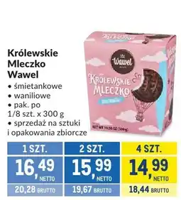 Makro Królewskie Mleczko Wawel waniliowe oferta