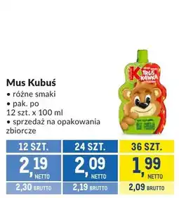 Makro Mus Kubuś różne smaki oferta