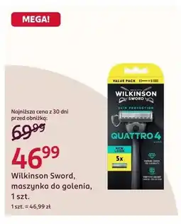 Rossmann Maszynka do golenia Wilkinson Sword Quattro4 Skin Protection oferta